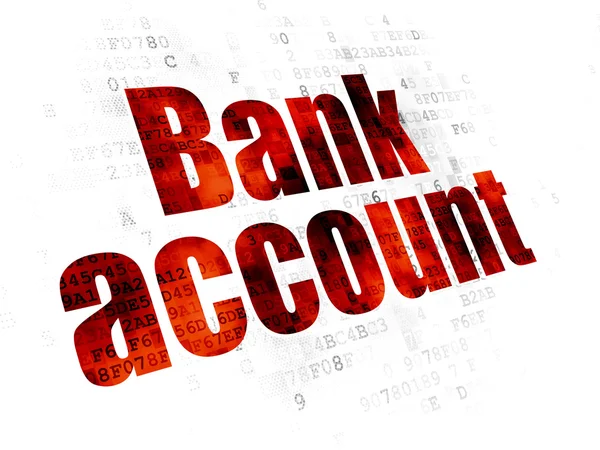 Money concept: Bank Account on Digital background — Stock Fotó