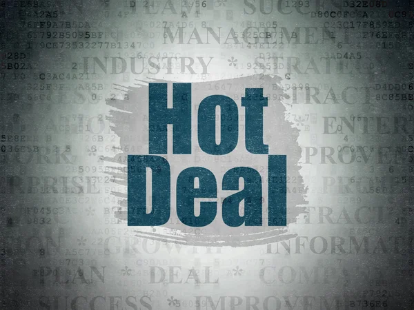 Concetto di finanza: Hot Deal sul background della Digital Data Paper — Foto Stock