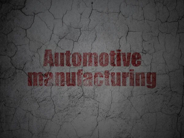 Manufacuring koncept: Automotive Manufacturing na pozadí zeď grunge — Stock fotografie