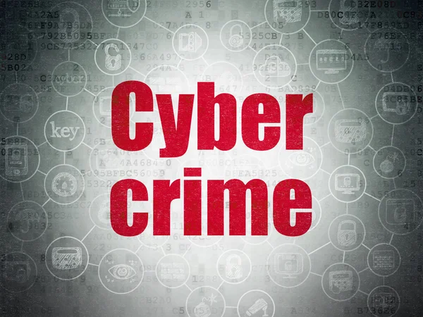 Veiligheidsconcept: Cyber Crime op digitale Data-Paper achtergrond — Stockfoto