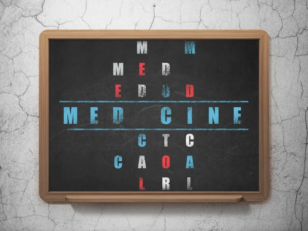 Gesundheitskonzept: Medizin im Kreuzworträtsel — Stockfoto