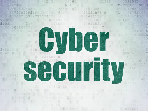 Concept de sécurité : Cybersécurité sur fond de papier numérique — Photo