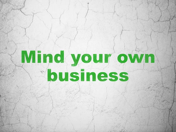 Affärsidé: sinne ditt eget företag på vägg bakgrund — Stockfoto