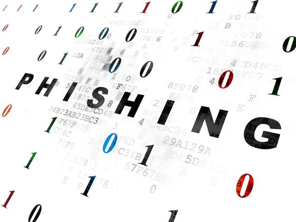 Sekretess koncept: Phishing på Digital bakgrund — Stockfoto
