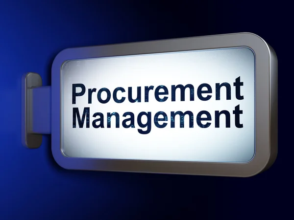 Business concept: Procurement Management on billboard background — Stock Photo, Image