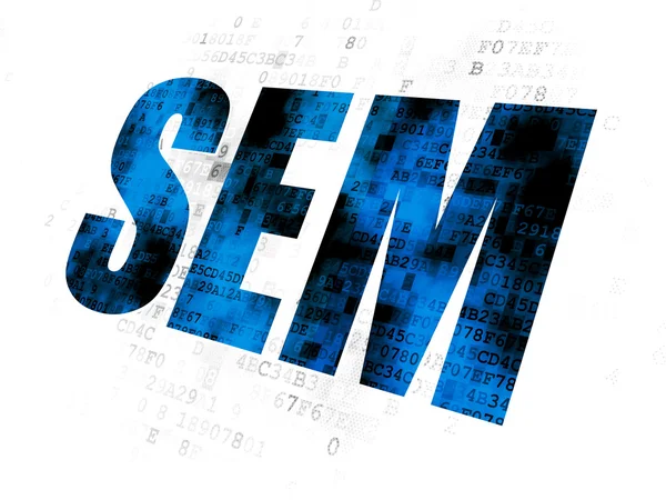 マーケティングコンセプト:デジタル背景のSEM — ストック写真