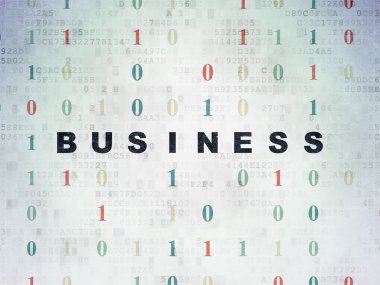 Finans kavramı: Dijital Veri Kağıt arkaplanı üzerine iş