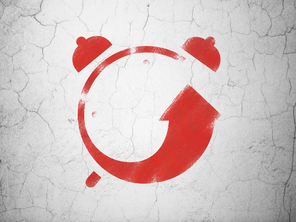 Zaman çizelgesi kavramı: çalar saat duvar arka plan üzerinde