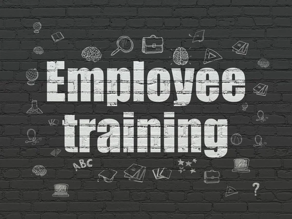 Learning concept: Employee Training on wall background — Stock Photo, Image