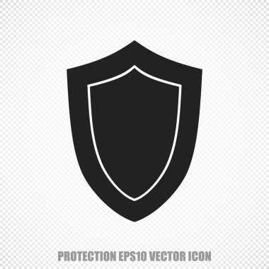 Koruma vektörü Shield simgesi. Modern düz tasarım.