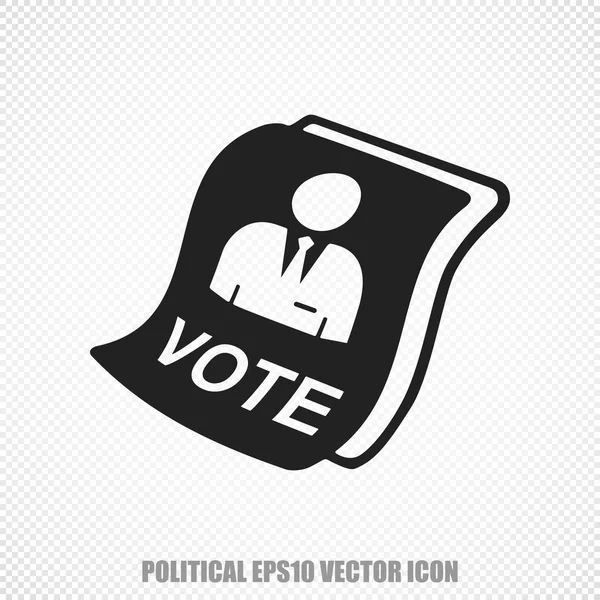 Politik-Vektor-Wahlsymbol. modernes flaches Design. — Stockvektor