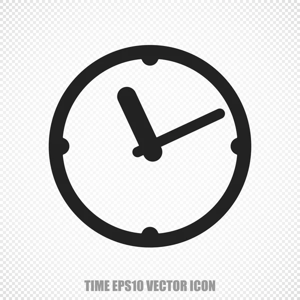 Zeitvektoruhr-Symbol. modernes flaches Design. — Stockvektor