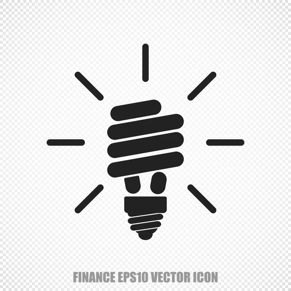 Business-Vektor Energiesparlampe Symbol. modernes flaches Design. — Stockvektor