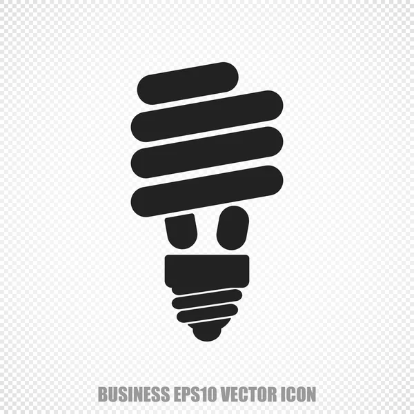 Vetor financeiro Ícone da lâmpada de poupança de energia. Design plano moderno . — Vetor de Stock