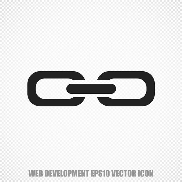 Vecteur de développement Web Icône Lien. Design plat moderne . — Image vectorielle
