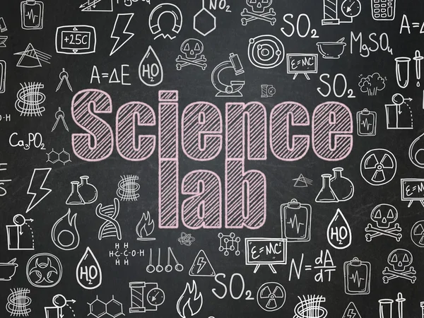 Concetto di scienza: Science Lab sul background del consiglio scolastico — Foto Stock