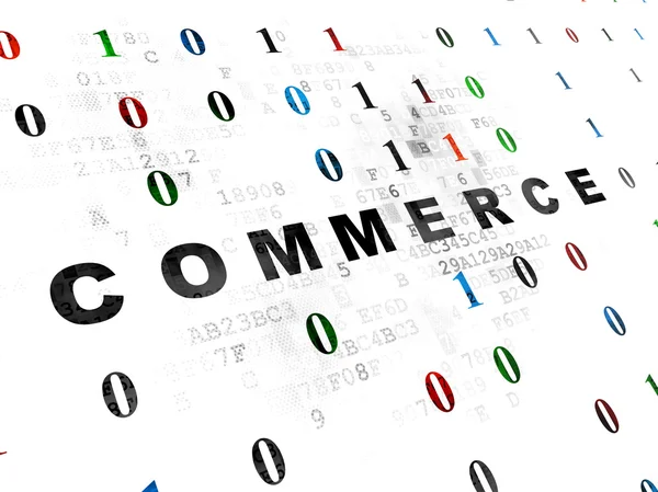 Concetto di business: commercio su sfondo digitale — Foto Stock