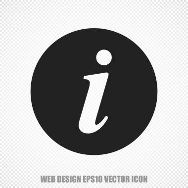 Web geliştirme vektörü Bilgi simgesi. Modern düz tasarım.