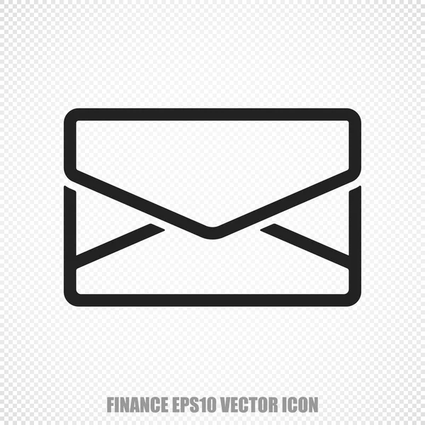 Finanz-Vektor-E-Mail-Symbol. modernes flaches Design. — Stockvektor