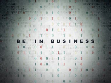 İş kavramı: iş dijital veri kağıt arka plan üzerinde