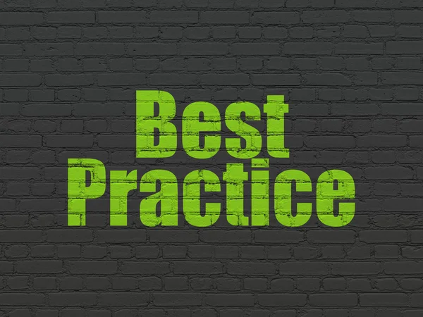 Concetto di apprendimento: best practice sullo sfondo della parete — Foto Stock