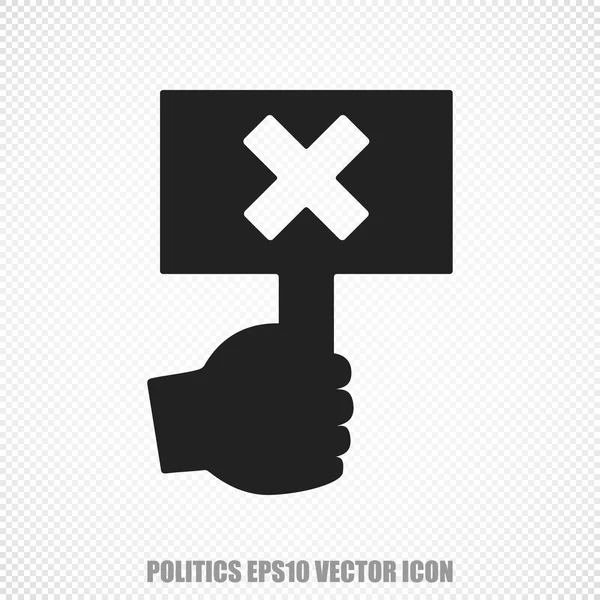 Politics vector Protest icon. Modern flat design. — Stock Vector