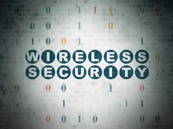 Protection concept: Wireless Security on Digital Data Paper background — Stock Photo, Image
