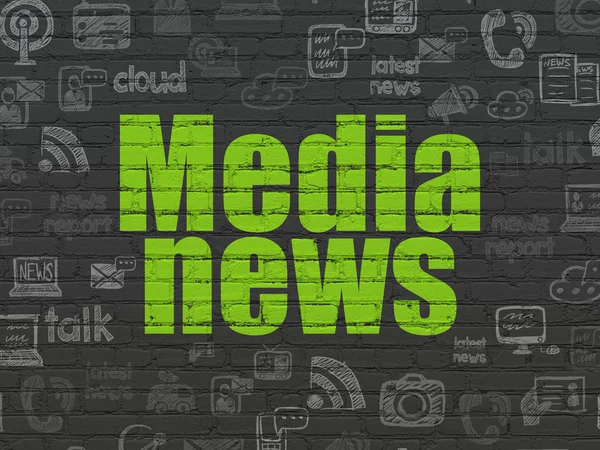 Hírek koncepció: média hírek a háttér — Stock Fotó