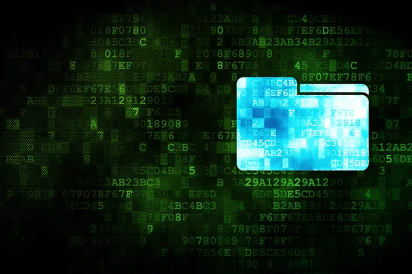 Ekonomi kavramı: dijital arka plan üzerinde klasör