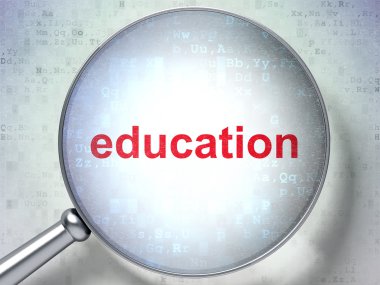 Eğitim kavramı: optik cam ile eğitim