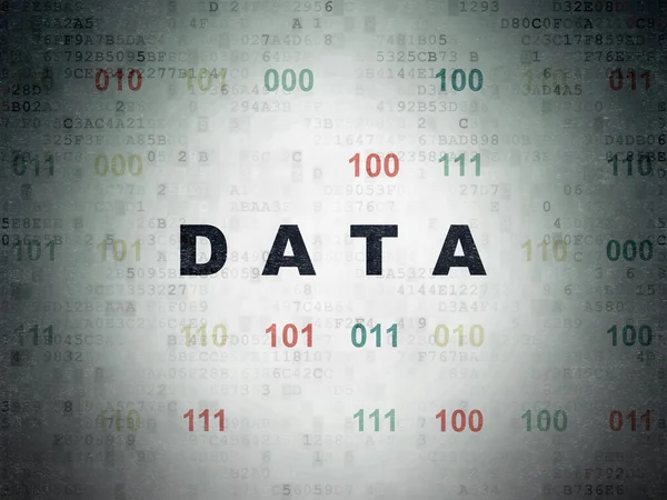 Concepto de información: datos sobre el fondo del documento de datos digitales — Foto de Stock