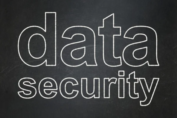 Security concept: Data Security on chalkboard background — Stock Photo, Image