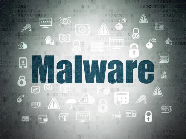 Privacy concept: Malware on Digital Data Paper background — Stock Photo, Image