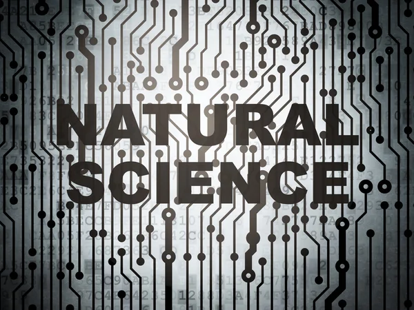Научная концепция: схема с естественными науками — стоковое фото