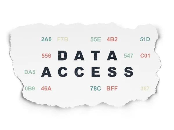 Concepto de datos: Acceso a los datos en segundo plano — Foto de Stock