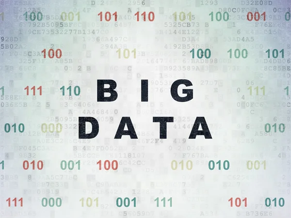 Conceito de informação: Big Data on Digital Data Paper background — Fotografia de Stock