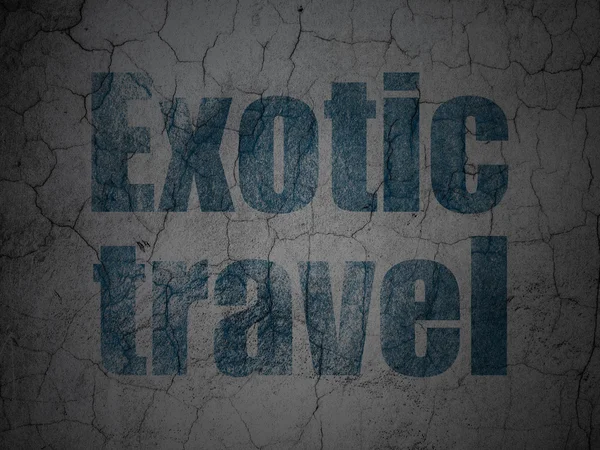 Vacation concept: Exotic Travel on grunge wall background — Stock Photo, Image