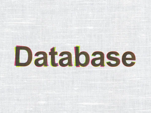 Programmierkonzept: Datenbank über Texturhintergrund — Stockfoto