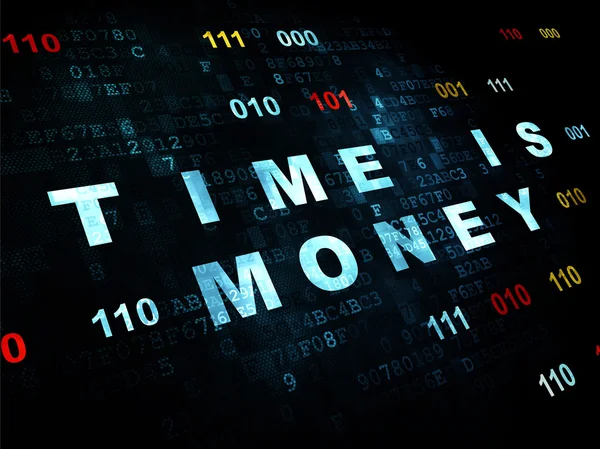 时间轴概念: 时间就是金钱上数字背景 — 图库照片