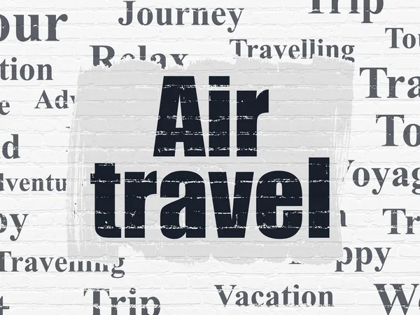 Conceito de turismo: Air Travel no fundo da parede — Fotografia de Stock