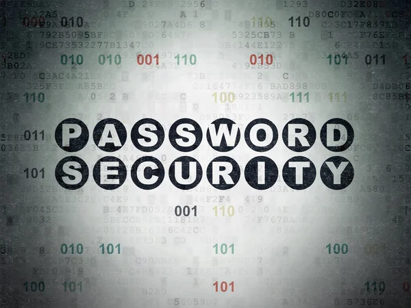 Safety concept: Password Security on Digital Data Paper background — Stock Photo, Image