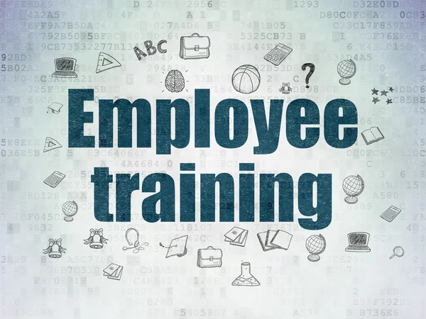 Education concept: Employee Training on Digital Data Paper background — Stock Photo, Image