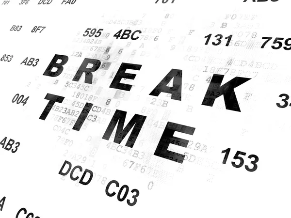 Timeline concept: Break Time on Digital background — Stock Photo, Image