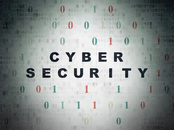 Concept de sécurité : Cybersécurité sur fond de papier numérique — Photo