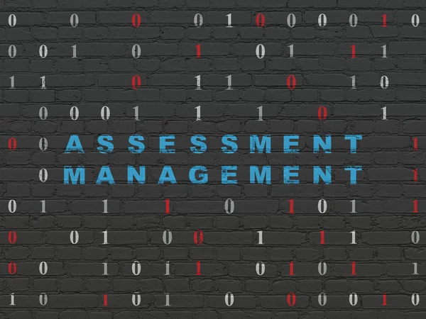 Finance concept: Assessment Management on wall background — Stock Photo, Image