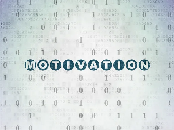 İş kavramı: motivasyon dijital veri kağıt arka plan üzerinde — Stok fotoğraf