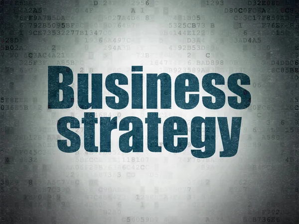 Üzleti koncepció: üzleti stratégia, a digitális adatok papír háttér — Stock Fotó