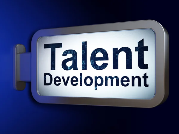 Studium koncepce: talent Development na Billboard pozadí — Stock fotografie