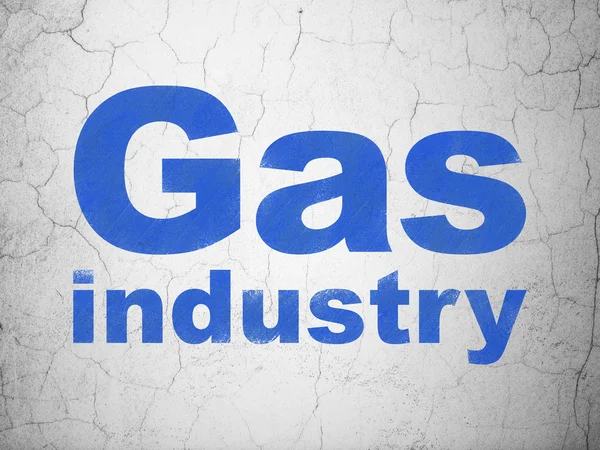 Branchenkonzept: Gasindustrie vor dem Hintergrund der Wand — Stockfoto