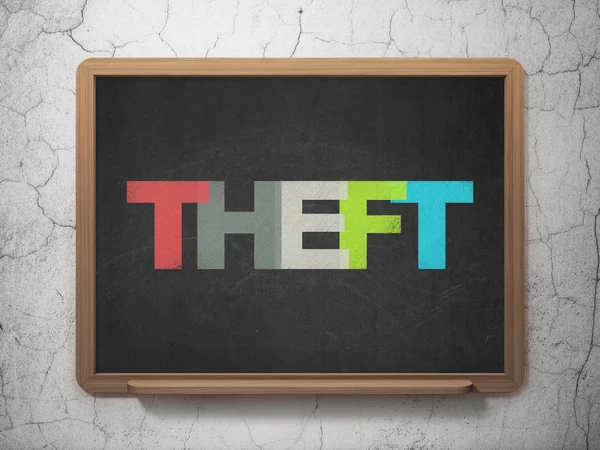 Privacy concept: Theft on School board background — Stock Photo, Image